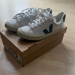Veja White Canvas Sneakers